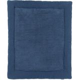 Meyco Baby Wafel Teddy boxkleed - indigo - 80x100cm