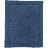 Meyco Baby Wafel Teddy boxkleed - indigo - 80x100cm