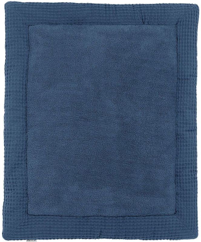 Meyco Baby Wafel Teddy boxkleed - indigo - 80x100cm