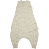 Meyco Baby Rib Mini Spot baby winter slaapoverall jumper - sand melange - 92cm - 2.0 TOG