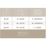 Meyco Baby Rib Mini Spot baby winter slaapoverall jumper - sand melange - 92cm - 2.0 TOG