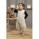Meyco Baby Rib Mini Spot baby winter slaapoverall jumper - sand melange - 92cm - 2.0 TOG