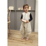 Meyco Baby Rib Mini Spot baby winter slaapoverall jumper - sand melange - 92cm - 2.0 TOG
