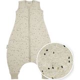 Meyco Baby Rib Mini Spot baby winter slaapoverall jumper - sand melange - 92cm - 2.0 TOG