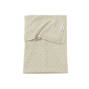 Meyco Baby Ajour ledikant deken - bamboe - soft sand - 100x150cm - 0.3 TOG