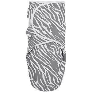Meyco Baby Zebra inbakerdoek, eerste uitrusting voor pasgeborenen (inbakerdoek voor baby's vanaf 0-3 maanden, zacht slaapcomfort, 100% katoen, ademend, slaaphulp), grijs