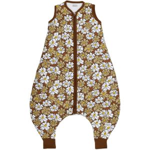 Meyco Baby Vintage Flower baby winter slaapoverall jumper - chocolate - 104cm