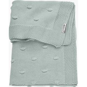 Meyco Baby Knots wiegdeken - stone green - 75x100cm - 1.0 TOG