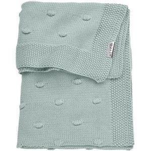 Meyco Baby Knots wiegdeken - stone green - 75x100cm - 1.0 TOG