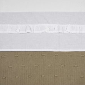 Meyco Baby Ruffle wieglaken - white - 75x100cm - 0.3 TOG