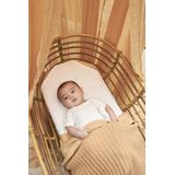 Meyco Baby Uni wieglaken 2 pack camel/warm sand 0.3 TOG
