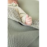 Meyco Baby Cheetah/Uni ledikant laken - 2-pack - forest green - 100x150cm