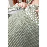 Meyco Baby Cheetah/Uni ledikant laken - 2-pack - forest green - 100x150cm