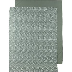 Meyco Baby Cheetah/Uni ledikant laken - 2-pack - forest green - 100x150cm