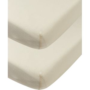 Meyco - Baby Uni - Hoeslaken - Soft Sand - 2-pack - Jersey - 60x120cm