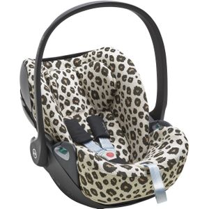 Meyco Baby Leopard autostoelhoes Cybex Cloud Z2 i-size plus - sand melange