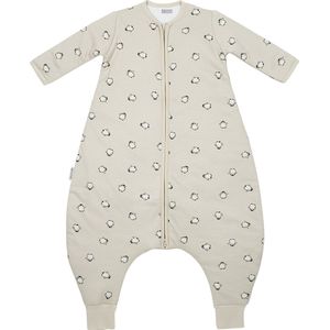 Meyco Baby Penguin baby winter slaapoverall jumper met vaste mouw - soft sand - 80cm - 2.5 TOG