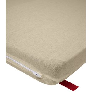 Meyco Baby Uni campingbed matrashoes - sand - 60x120cm