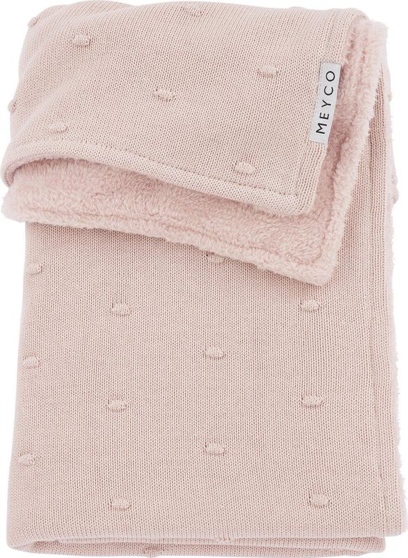 Meyco Baby Mini Knots teddy ledikant deken soft pink 2.0 TOG