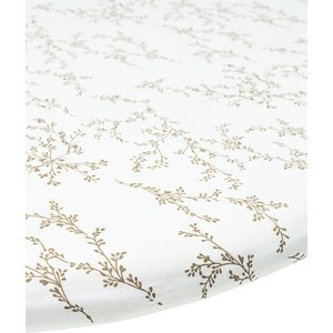 Meyco - Baby Jersey Hoeslaken - Branches Sand - 100% Katoen