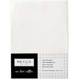 Meyco Baby Uni hoeslaken wieg - offwhite - 40x80/90cm