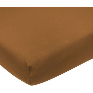 Meyco Baby Uni hoeslaken wieg - camel - 40x80/90cm