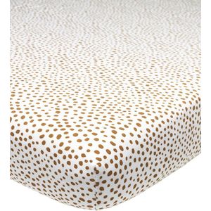 Meyco Baby Cheetah hoeslaken wieg camel