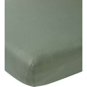 Meyco Baby Uni hoeslaken ledikant - forest green - 60x120cm