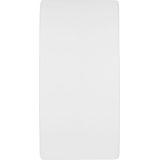 Meyco Baby Uni molton stretch hoeslaken ledikant - white - 60x120cm