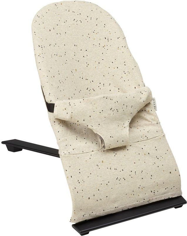 Meyco Baby Rib Mini Spot wipstoelhoes - sand melange