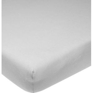 Meyco Home Uni hoeslaken twijfelaar - light grey - 120x200cm