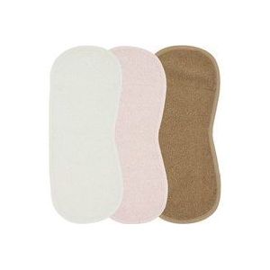 Meyco Monddoekje Schoudermodel 3St Basic Badstof Offwhite/Soft Pink/Toffee