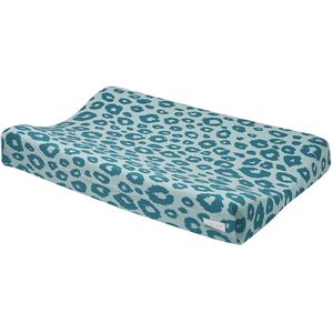 Meyco Baby Panter aankleedkussenhoes - petrol - 50x70cm