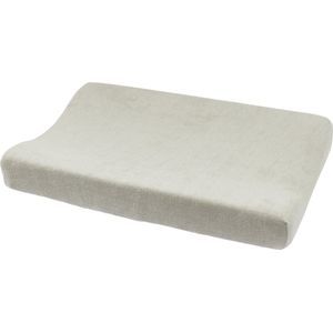 Meyco Baby Uni badstof aankleedovertrek (overtrek van 80% katoenen badstof, zacht en huidvriendelijk, vochtabsorberend, wasbaar, geschikt voor de droger, grootte: 50 x 70 cm), lichtgrijs