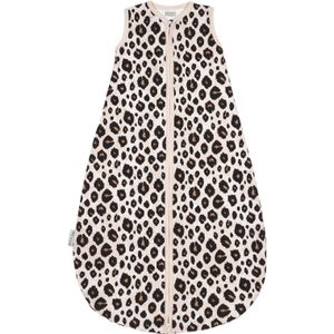 Meyco Baby Leopard baby slaapzak rond - sand melange - 110cm