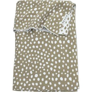 Meyco Baby Cheetah wiegdeken - taupe - 75x100cm - 1.0 TOG