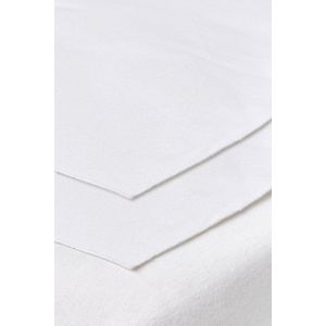 Meyco Baby bedzeil juniorbed - 2-pack - white - 75x100cm