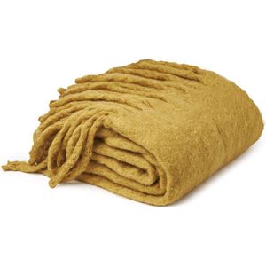 Meyco Home Uni plaid honey gold