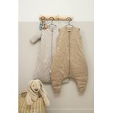 Meyco Baby Rib Mini Spot baby winter slaapoverall jumper - toffee melange - 104cm - 2.0 TOG
