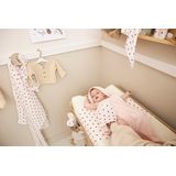 Meyco Baby Sweet Heart swaddle - 2-pack - hydrofiel - red - 120x120cm