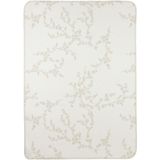 Meyco Baby Branches ledikant deken - geweven - sand - 100x150cm - 1.0 TOG