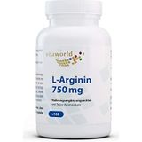 Vita World L-Arginine 750mg - 100 Capsules VEGAN - Gemaakt in Duitsland