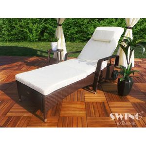 Rotan Ligstoel Relax BRUIN