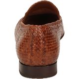 Loafers - Color-Blocking - Leer - Gevlochten Structuur - Blokhak
