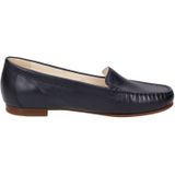 Mocassins - Zalla - Effen - Leer - Blokhak - Platte Hak