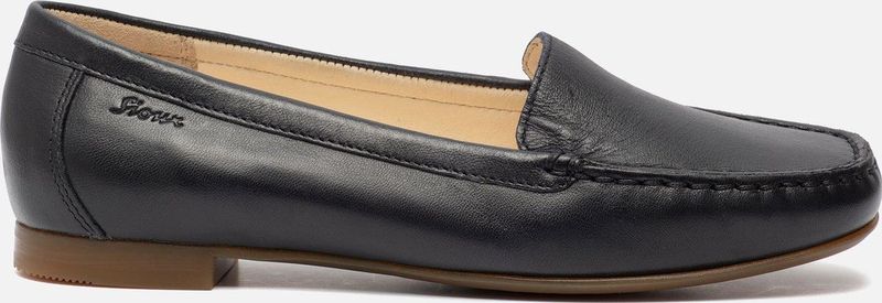 Mocassins - Zalla - Effen - Leer - Blokhak - Platte Hak