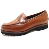 Instappers - Effen - Leer - Platte Hak