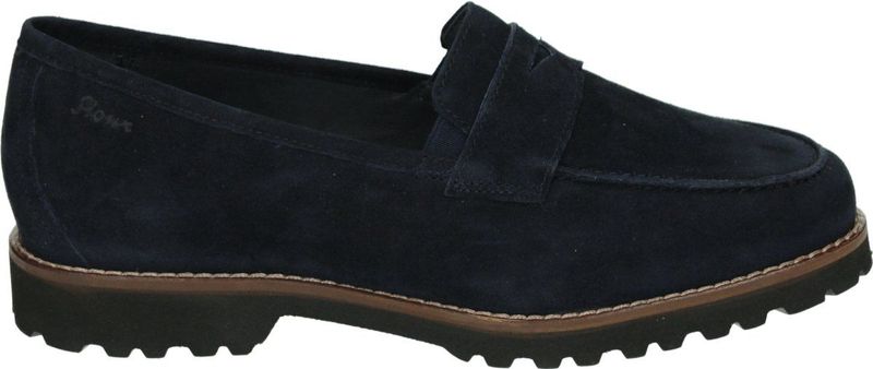 Instappers - Meredith - Effen - Leer - Suède - Platte Hak