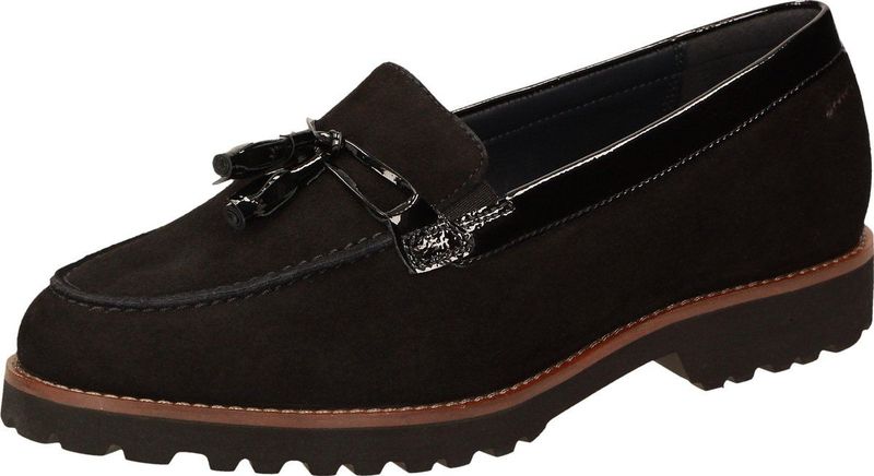Sioux - Dames Loafers - Zwart - Leer