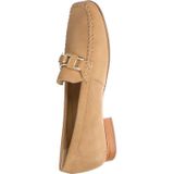 Mocassins - Effen - Leer/Suède - Blokhak - Platte Hak